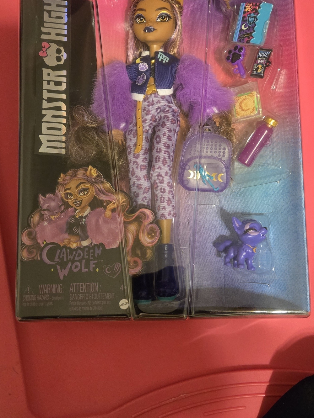 Monster High Clawdeen Wolf Doll — Purple and Pink Fashion